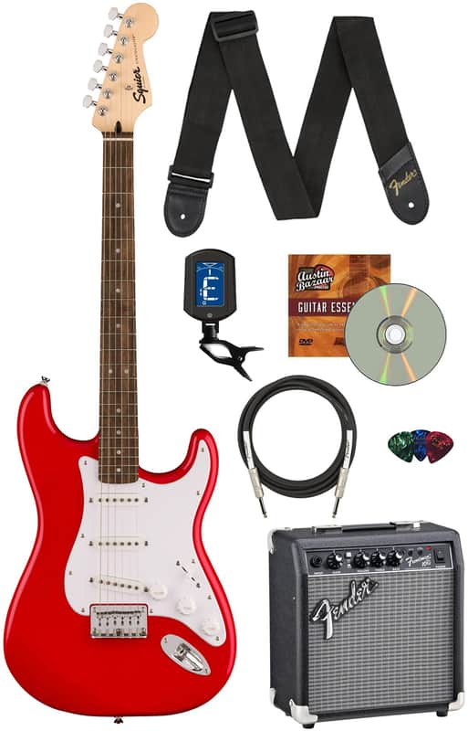 Fender Squier Sonic Stratocaster HT - Torino Red w/ Frontman 10G Amplifier image 1