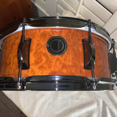 OCD Optimum Custom Drums 5.5x14 Birch/Mahogany shell Exotic Veneer High Gloss Finish Inde Throw Off image 1
