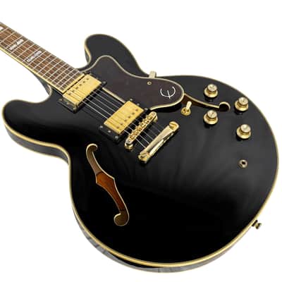 Epiphone Sheraton II Pro Ebony Semi-Hollow Electric Guitar 2019 (Used) image 6