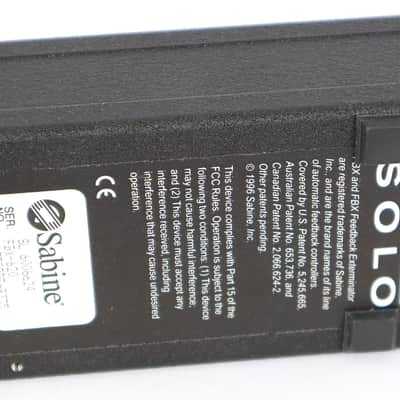 Sabine FBX Solo SL-620 1/4" Connector Feedback Exterminator w/ Box and Adapter image 6