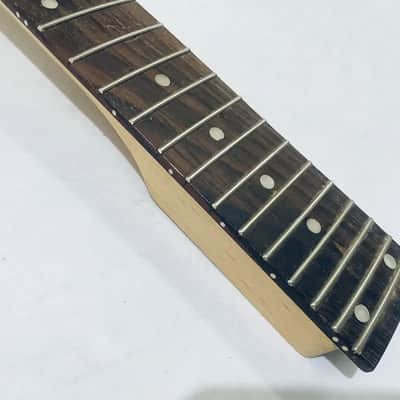 Black Maple Guitar Neck, 24 Frets Rosewood Fretboard image 5