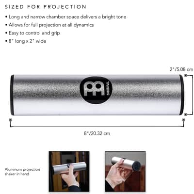 Meinl Percussion Projection Shaker with Aluminum Body — for Drummers and Percussionists (SH25-L-S) image 4