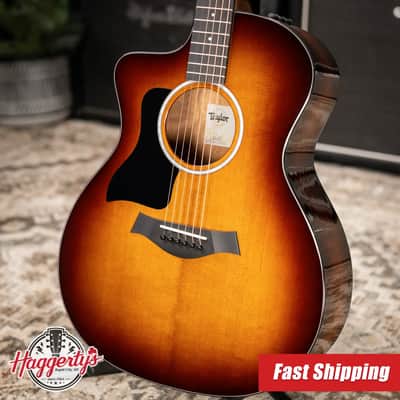 Taylor 214ce-K SB Plus Left-Handed Grand Auditorium Acoustic/Electric Guitar - Sunburst with Aerocase - Factory Demo image 1