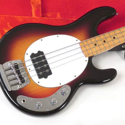 1976 Music Man Stingray Bass - Sunburst - First Year Model - White Pickguard & Epoxy Pre Amp image 4