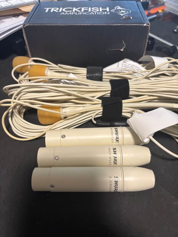 Choir Mics **Bundle of 3(three)** Shure MX202B/C Microflex Cardioid Overhead Condenser Mic with In-Line Preamp (white) image 1