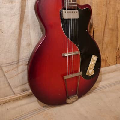 Hofner Colorama Model 161 1960's Redburst image 6