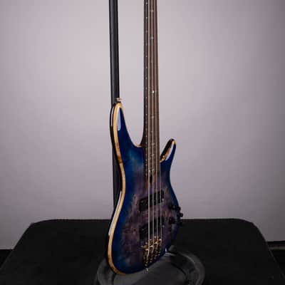 Ibanez SR2600 Premium Bass - Cerulean Blue Burst with Panga Panga Fingerboard image 3