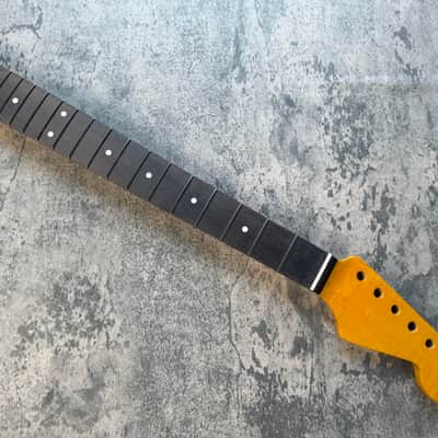 BMC Guitar Neck Strat® Stratocaster® 21 Fret Amber Flame Maple With Rosewood Fingerboard Rounded Fret Ends 9.5 Radius  SFMRA21 #1 image 1