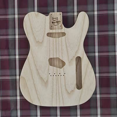 Woodtech Routing - Swamp Ash/Swamp Ash Chambered Telecaster Body - Unfinished image 1