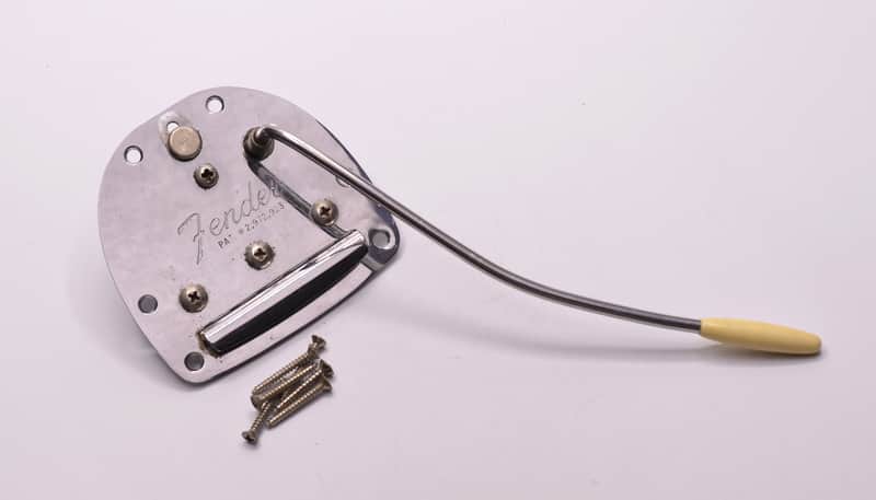 Vintage 1967 Fender Jazzmaster Jaguar Tremolo Vibrato Tailpiece w/Original Arm & Screws 1960s image 1
