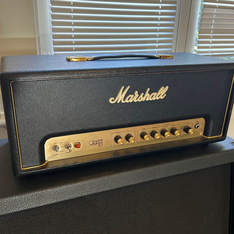 Marshall Origin ORIGIN50H 50-Watt Tube Guitar Amp Head 2018 - Present - Black image 1