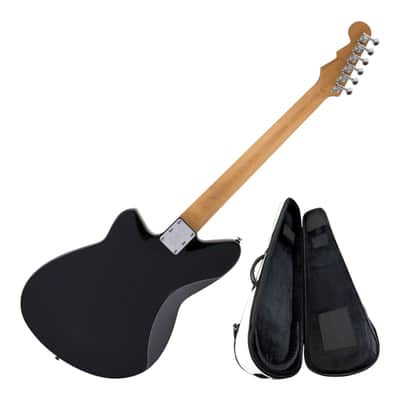 Reverend Jetstream 290 Bigsby Electric Guitar, Midnight Black with Reverend Soft Case image 2