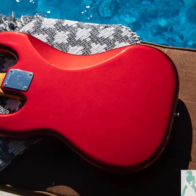 1991 Fender PB-62 '62 Precision Bass Reissue - Candy Apple Red - Made in Japan (FujiGen) Pro Set Up w Perfect Frets/Action/Intonation! image 3