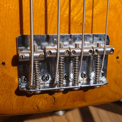 Vintage 1978 Fender Precision Bass Maple Fretboard Refinished Natural w/ OHSC image 8