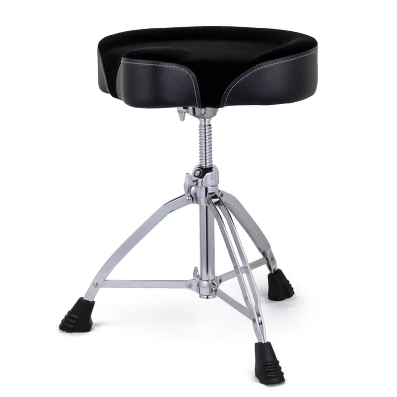 Mapex T865 Drum Stool - Saddle Seat / Black Cloth Top image 1