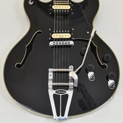 Schecter Corsair Semi Hollow Guitar Black B-Stock 0653 image 2