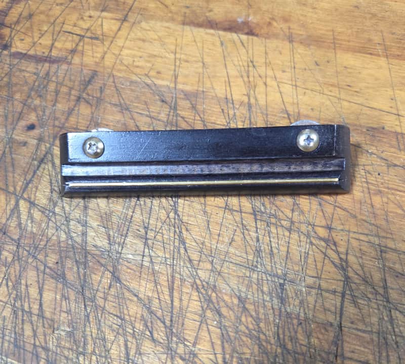 Vintage 1950's 60's Harmony Stella Parlor Cowboy Regal Silvertone Acoustic Guitar Bridge Tailpiece Luthier Parts image 1