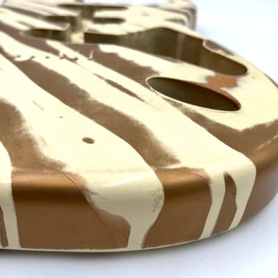 Warmtone Custom Guitars Strat Style “Cappuccino Swirl” Guitar Body-Nitro Relic image 8
