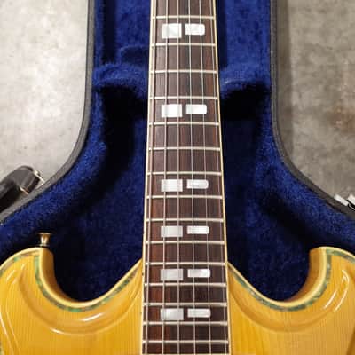 1980 Polytone Contempo G natural/blonde jazz electric guitar, Made in Japan MIJ vintage image 3