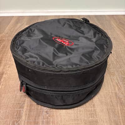 Pearl JJ1365 Joey Jordison Signature 13x6.5" Steel Snare Drum with SKB Padded Bag 2010s - Matte Black with Slipknot Logo image 25