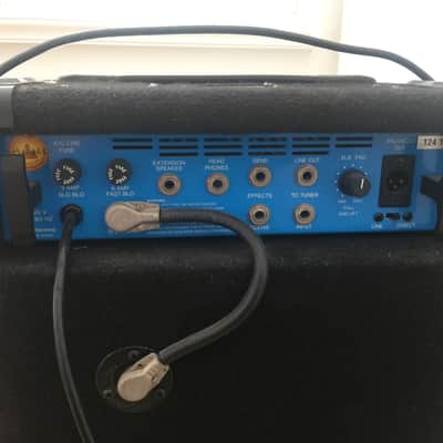 SWR Engineering Baby Blue II BASS Combo Amplifier - black carpet with 16 gauge steel diamond pattern grill image 4