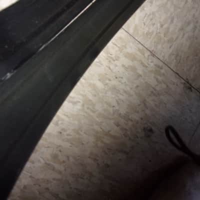 22" x 1 9/16"approx. Lot 2 Bass Kick Drum Metal Hoop Rims heavy duty Black with Burgundy stripe, has minor scratches. image 3