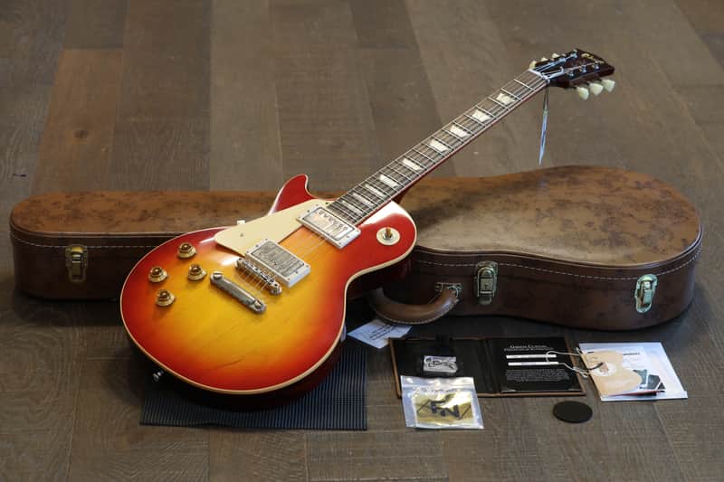Lefty! 2024 Gibson Custom Shop '58 Reissue Les Paul Standard Electric Guitar Faded Cherry Sunburst + COA OHSC