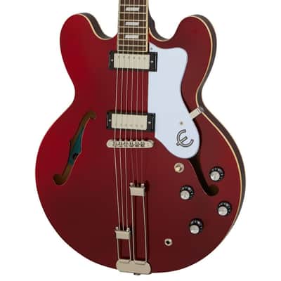 Epiphone Riviera Semi Hollow Body Electric Guitar Sparkling Burgundy image 1