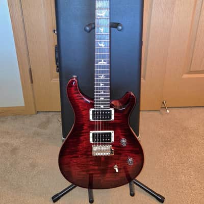 PRS CE 24 '21 - Fire Red Burst with Floyd Trem Stop + Hard Case image 2