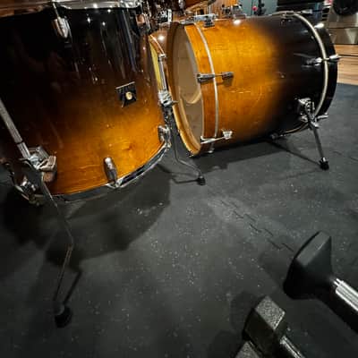 6 Piece Tama Superstar Classic Coffee Fade Maple Shells Double Bass Drum Kit w/ hardware image 5