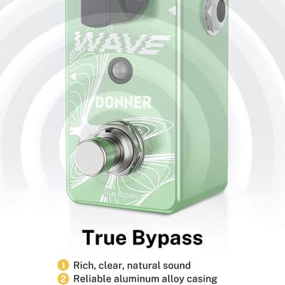 Wave Delay Pedal for Electric Guitar, Digital & Analog Warm Delay 2 Modes Guitar Effect Pedal for Pedalboards True Bypass image 2