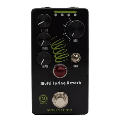 Mosky Audio Multi Spring Reverb Modulation options Guitar Effect Pedal