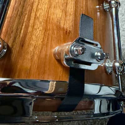Like-New: Red Rock (AUST) New Guinea Rosewood 14x7 stave snare  - natural satin image 3