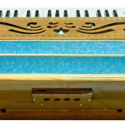Handmade Bombay Harmonium Chudidaar Style8 Stopper Bellow 39 Key Two Reed Bass Male image 7