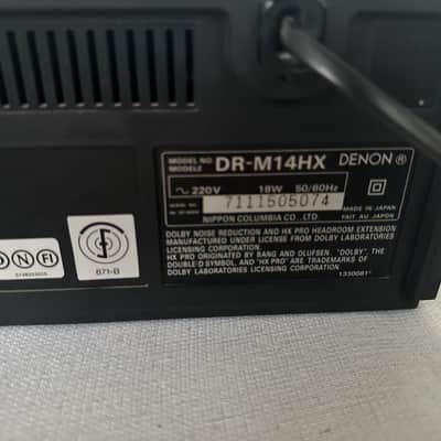 Denon DR-M14HX Kassettendeck Tape Deck Schwarz Mit FB Vintage Retro image 6