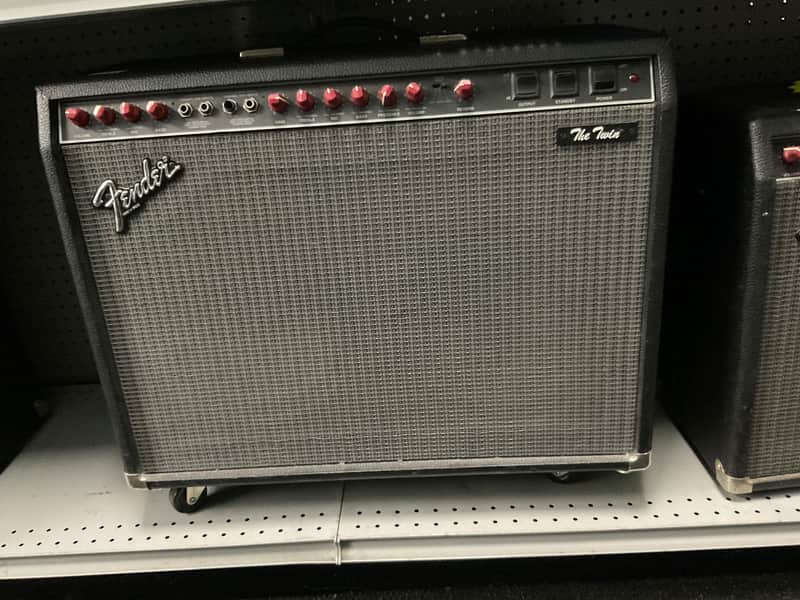 Fender The Twin 2-Channel 100-Watt 2x12" Guitar Combo 1987 - 1994 - Black image 1