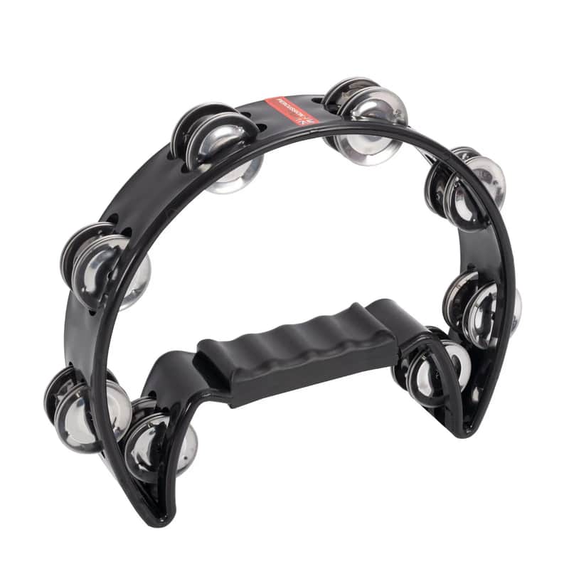 Percussion Plus Half moon Tamborine 2025 - Black image 1