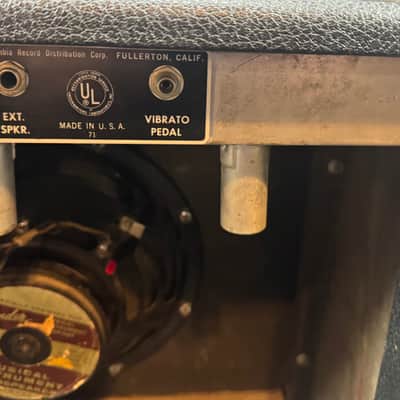 Fender Princeton Reverb 12-Watt 1x10" Guitar Combo 1966 - Black Panel image 9
