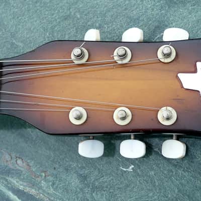 Teisco EP-8 1960's 2 Tone Sunburst Hollow Body Guitar image 6