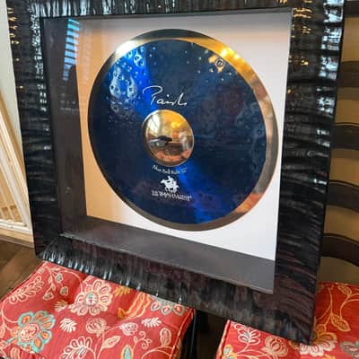 Paiste Limited Edition 22” Stewart Copland Blue Bell ride cymbal never played; in display case and never played. image 2