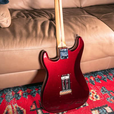 Fender American Standard Stratocaster HSS in Bordeaux Metallic, Pre-Owned image 5