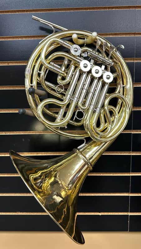 Yamaha YHR668D Double French Horn 80s-90s - Yellow Brass image 1