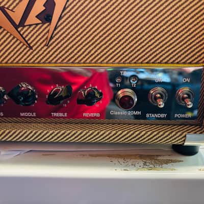 Peavey Classic 20 Mini Guitar Valve/Tube Amplifier Head (Tweed) - Great Shape image 4