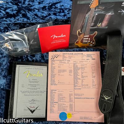 Fender Custom Shop 1968 Stratocaster DLX Closet Classic Aged Teal Green Metallic (188) image 8