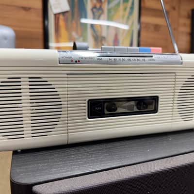 Realistic Jambox Portable Cassette Player 1980s - Cream image 1