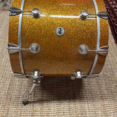 DW Collector’s Series Bass Drum 22x16 2023 - Burnt Orange Glass image 2