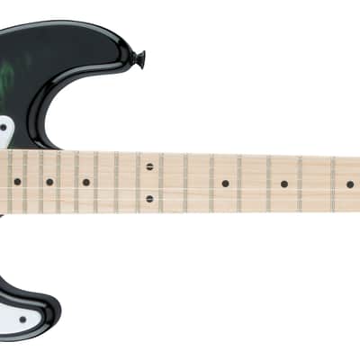 Jackson X Series Sig Adrian Smith SDXQM Maple FB Transparent Green image 1
