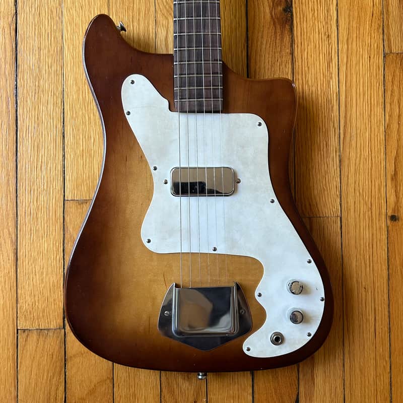 1960s Kay Vanguard K100 Electric Guitar w/ Original Chipboard Case image 1