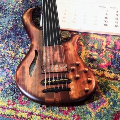 Mayones Patriot MR6 Fretless   Antique Brown image 3