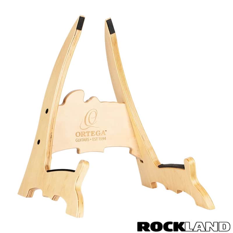 Ortega OWGS-2 Wooden Guitar Stand Natural Bright image 1